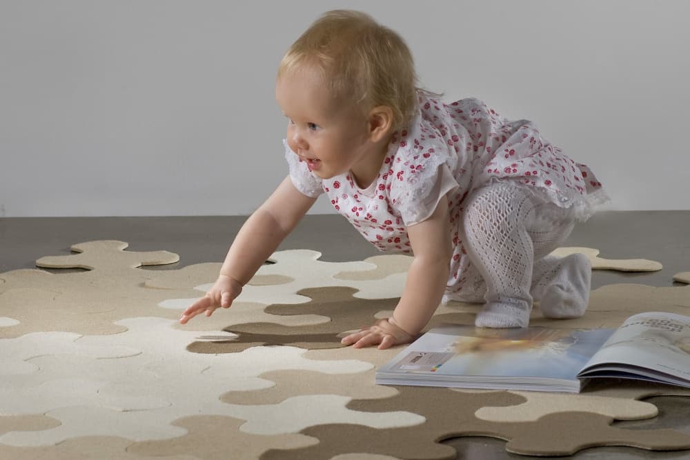 Alfombra de puzzle para niños