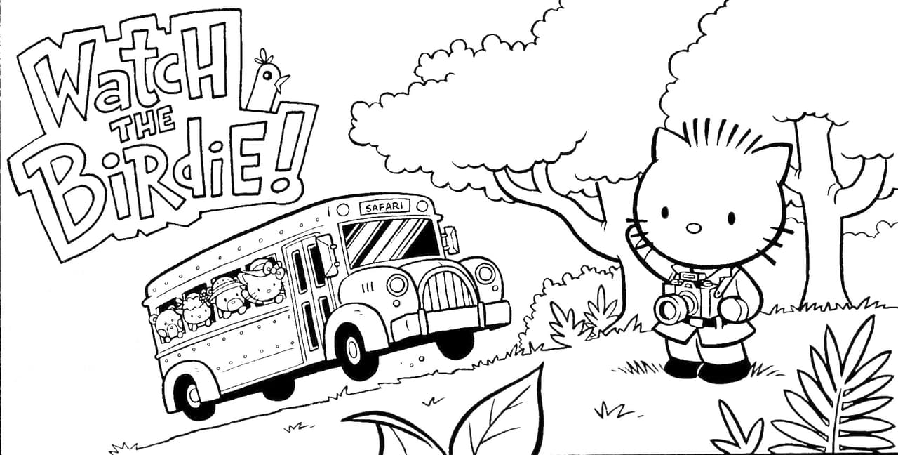 Dibujos para colorear de Hello Kitty