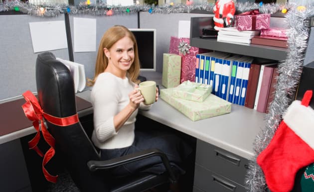 Adornos navideños para oficina