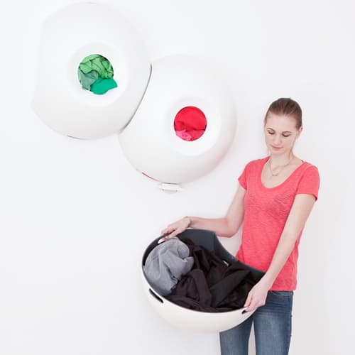 Un original cesto para la ropa sucia