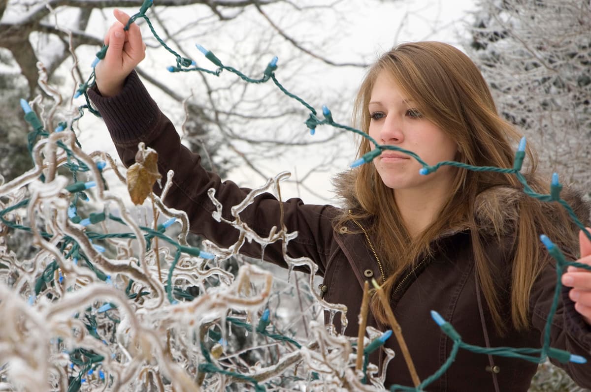 Cómo guardar las luces de Navidad
