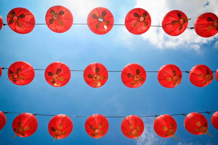 Cómo hacer una lámpara china redonda