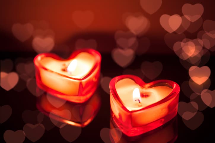 Velas románticas para decorar