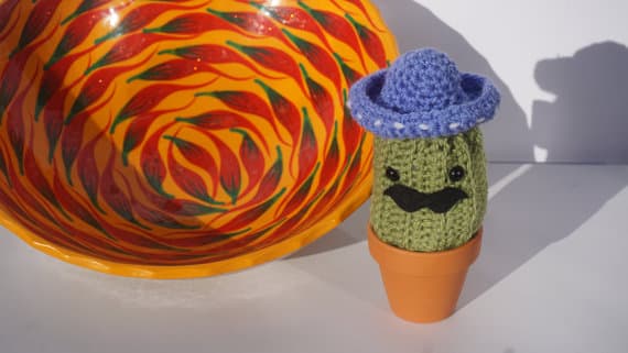 Para ti que AMAS los cactus: ¡te enamorarás de estos hechos de ganchillo!