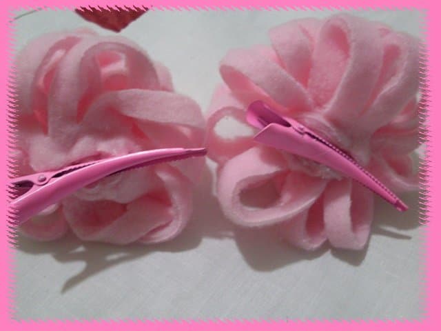 Hebillas para el cabello, enviadas por Jésica