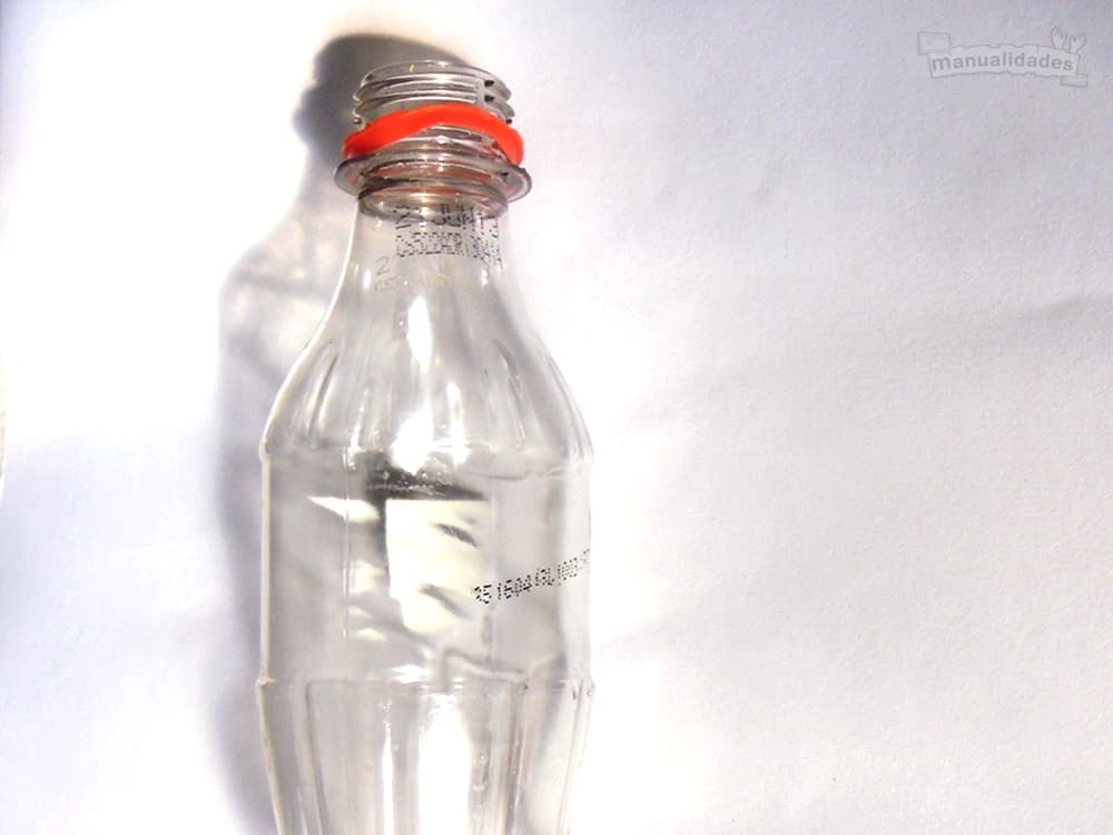 Botella reciclada para envolver regalos