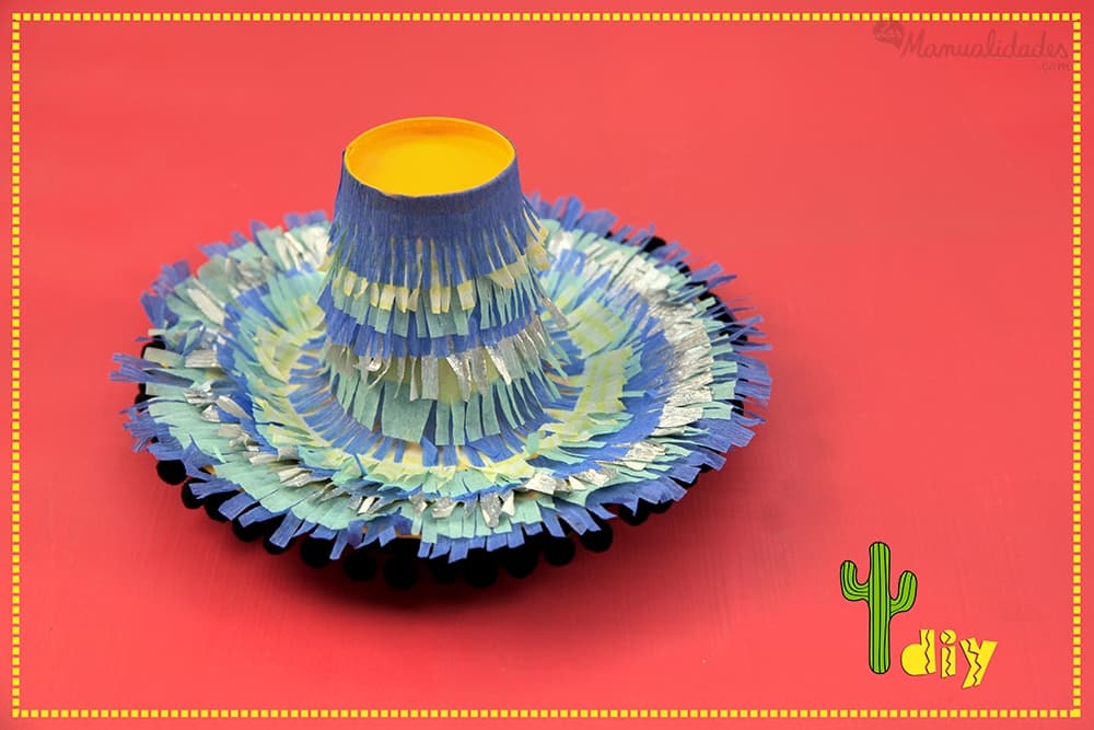 Cómo hacer un sombrero mexicano de papel