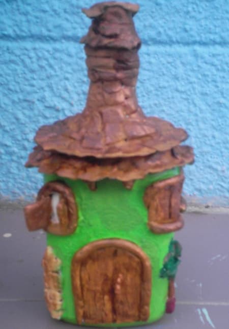 Botella decorada, enviada por Ledys