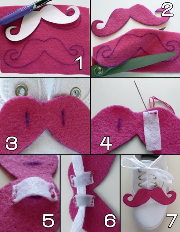 Divertidas zapatillas con bigotes