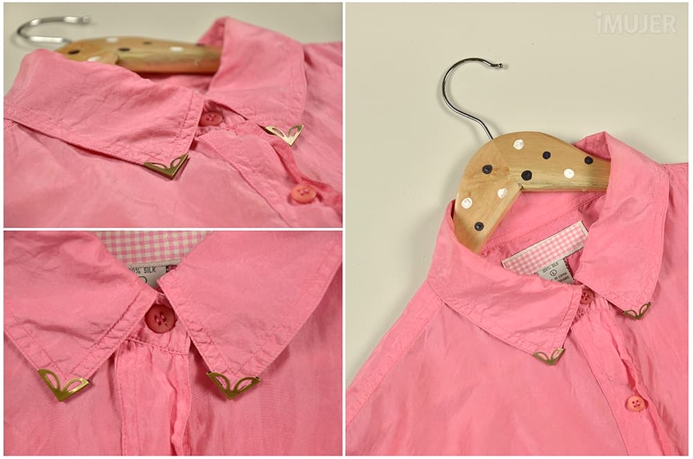 Decora una camisa con puntas metálicas
