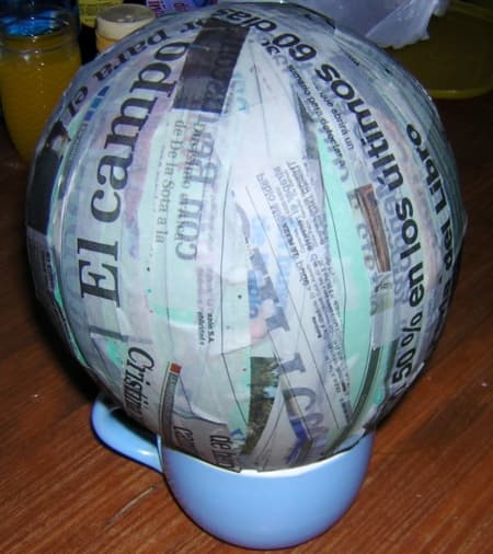 Piñatas de papel (bolas dragon ball), enviadas por Andrea