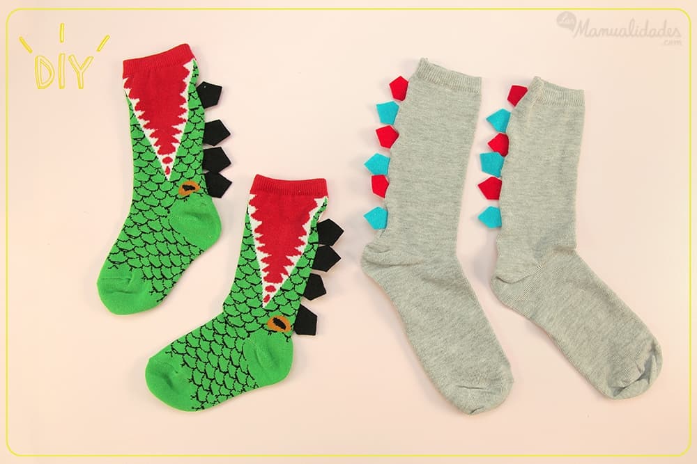 Simple idea para hacer medias para niños