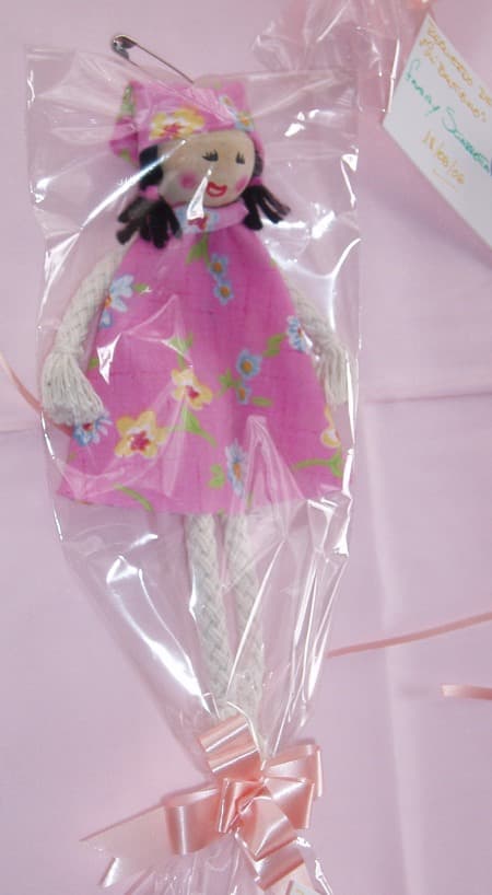 Muñequitas de tela, enviadas por Florencia