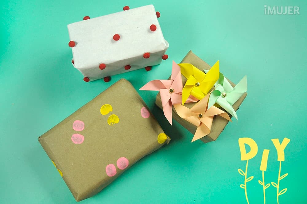 ¿Quieres hacer regalos originales? Crea tus propios envoltorios con estas ideas