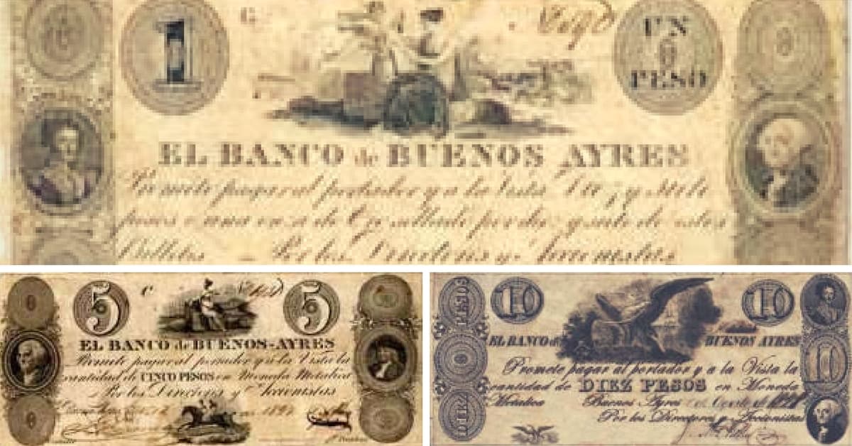 ¡Increíble! ¿Sabías que nuestros primeros billetes tenían próceres yankis?