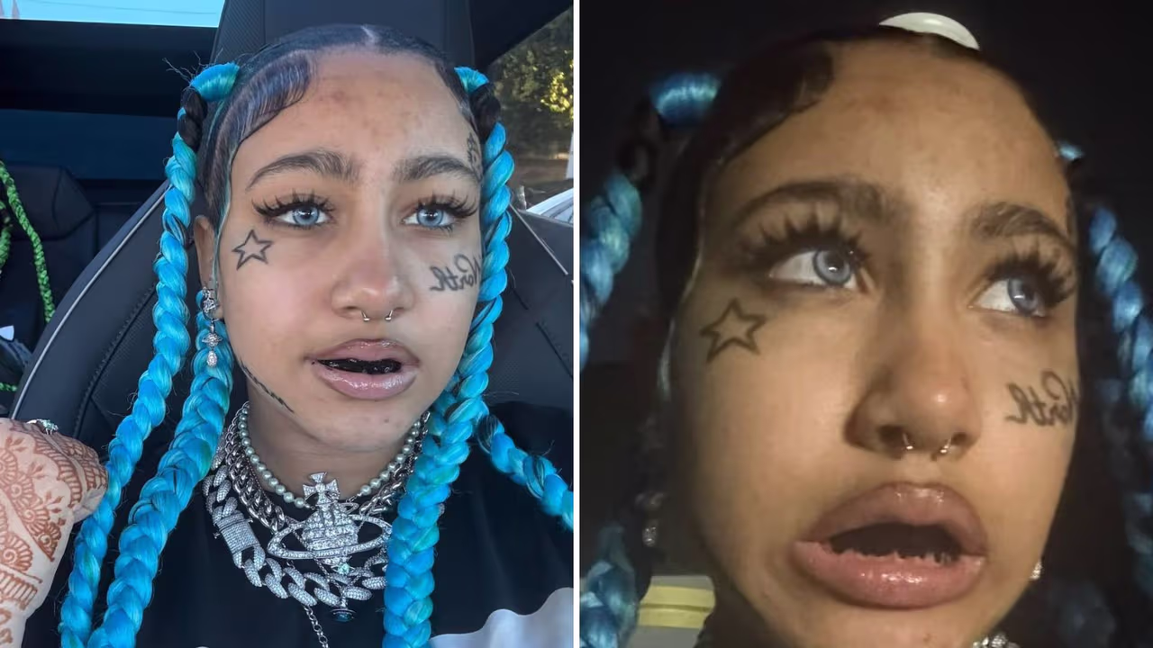 Hija de Kim Kardashian: ¿North West se tatúa el rostro a los 12 años ...
