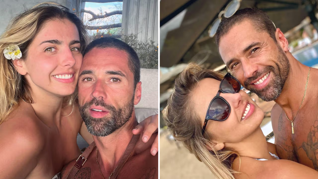 Michelle Renaud y Matías Novoa son visitados por una cigüeña: bromean ...