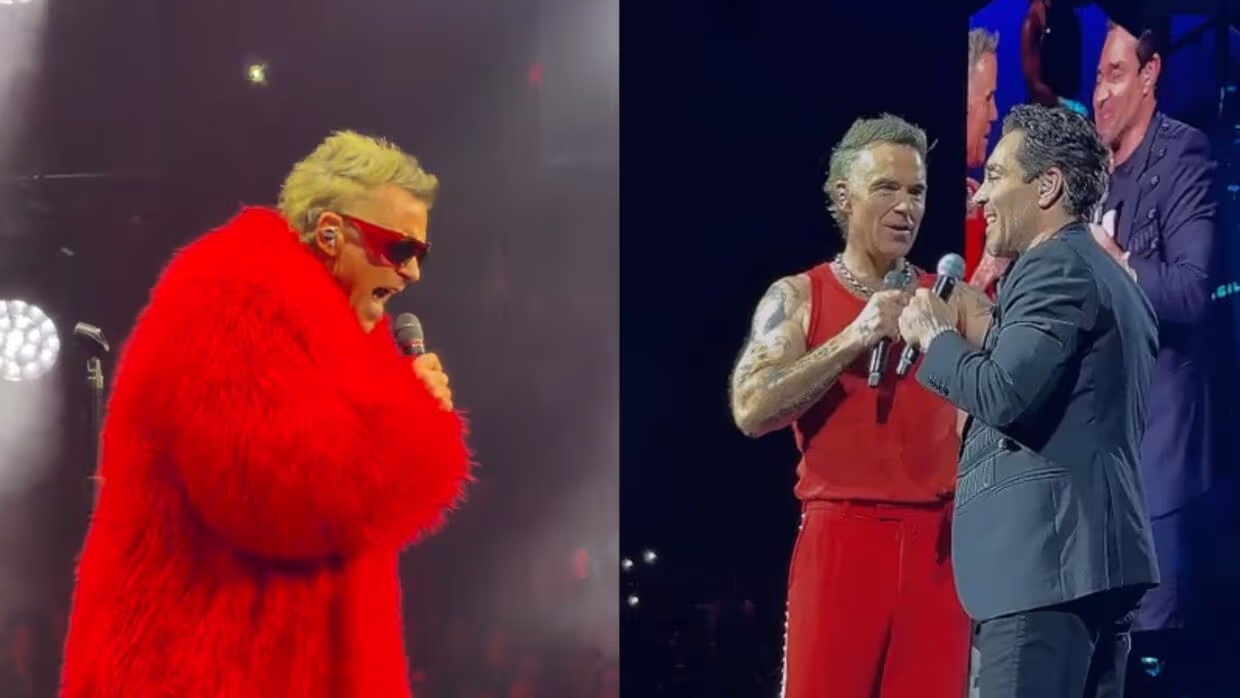 Robbie Williams sorprende a todos con invitado especial: ¡Omar Chaparro!