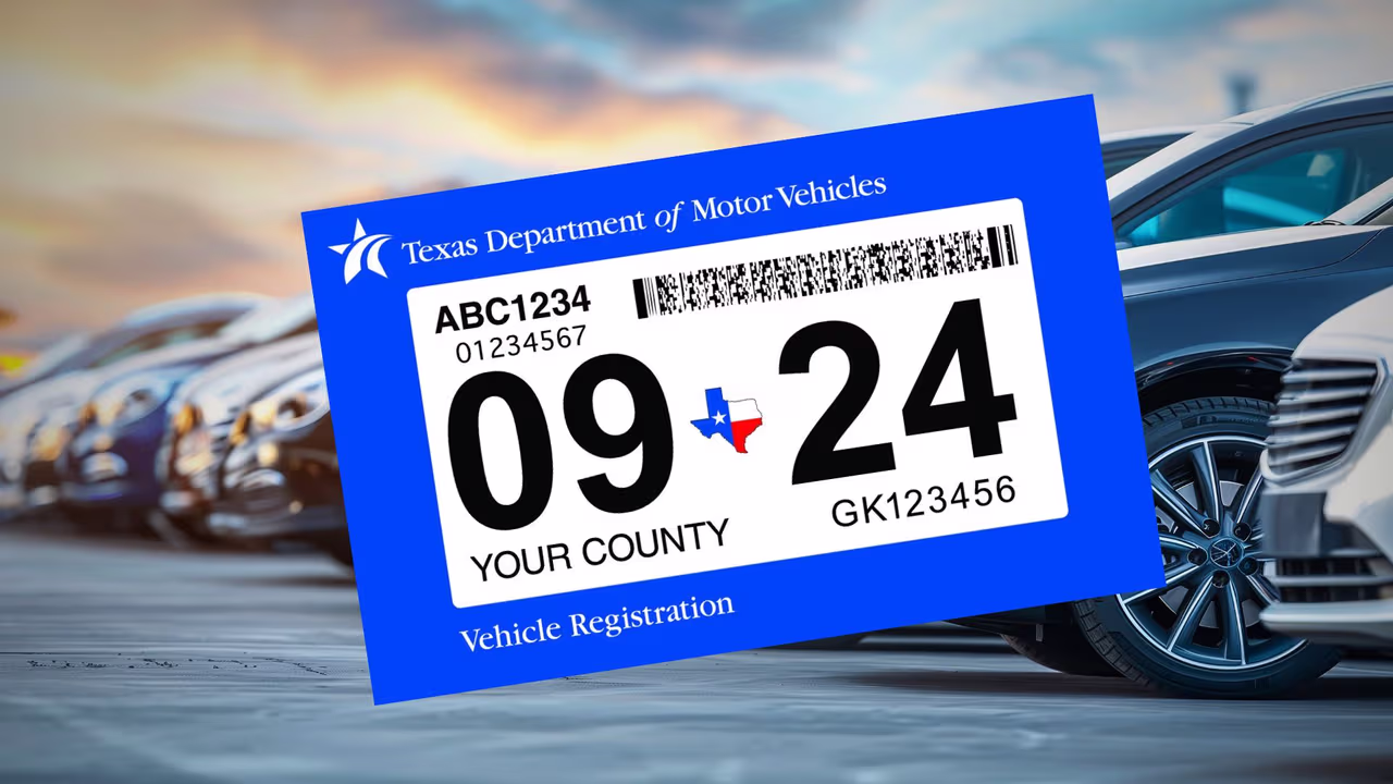 Atención conductores en Texas: Cómo renovar el sticker de tu auto en ...