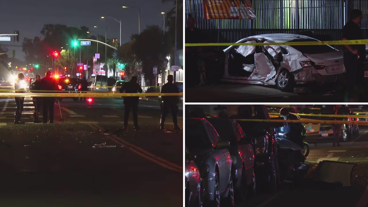 Accidente entre cinco autos deja varios heridos en el sur de Los ...
