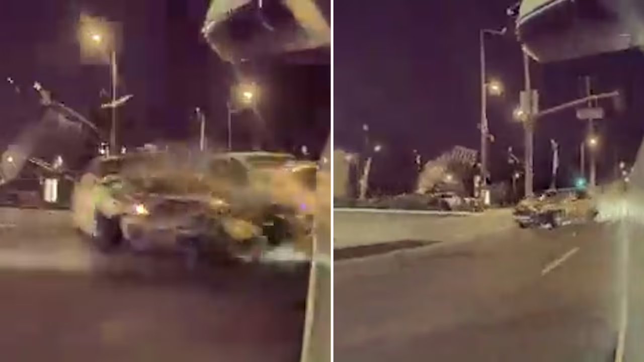 Conductor se pasa semáforo en rojo y choca contra un carro en Los ...