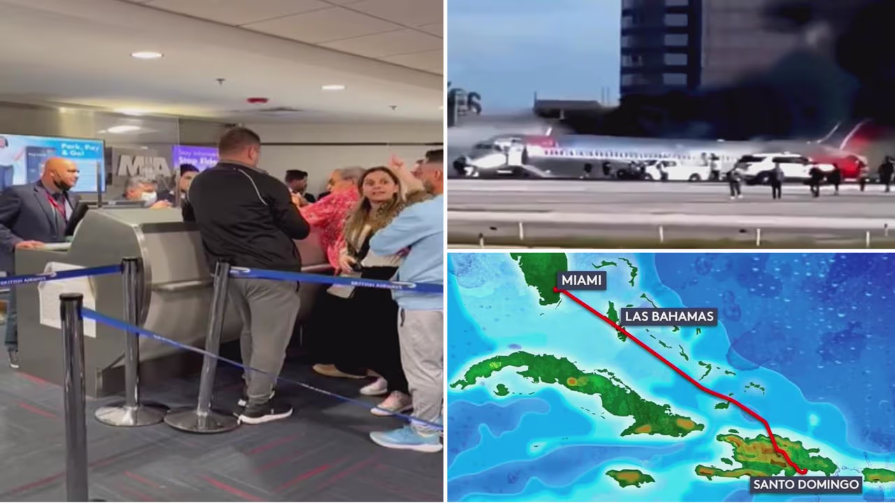 Pasajeros de la aerolínea cuyo avión se incendió al aterrizar en el ...