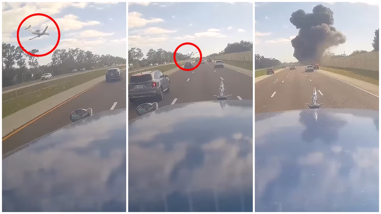 Video capta el momento en que un avión privado se estrella en la ...