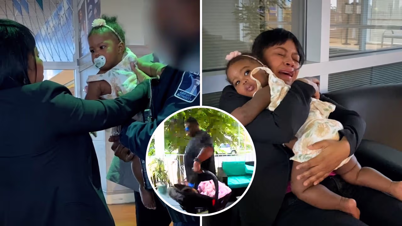 Madeline Reyes madre hispana se reencuentra con su bebé de 10 meses que ...
