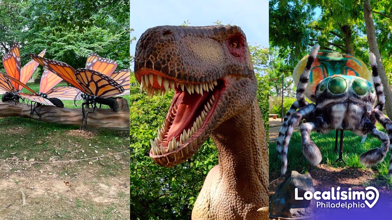 Dinosaurios e insectos gigantes cobran vida en el Philadelphia Zoo ...