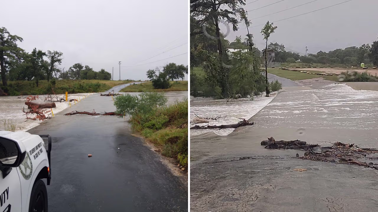 Los cruces viales que están cerrados por inundaciones en San Antonio