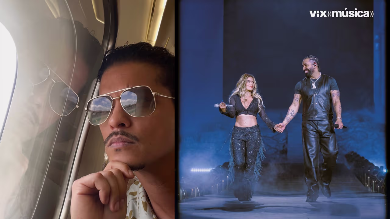 Bruno Mars reacciona y se muestra 'celoso' al baile de Karol G y Drake