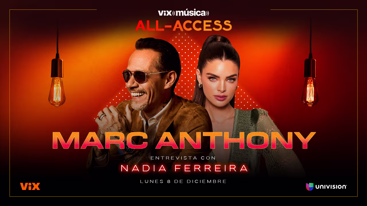 Image for Marc Anthony muestra su lado más íntimo en el estreno de All Access por ViX Música