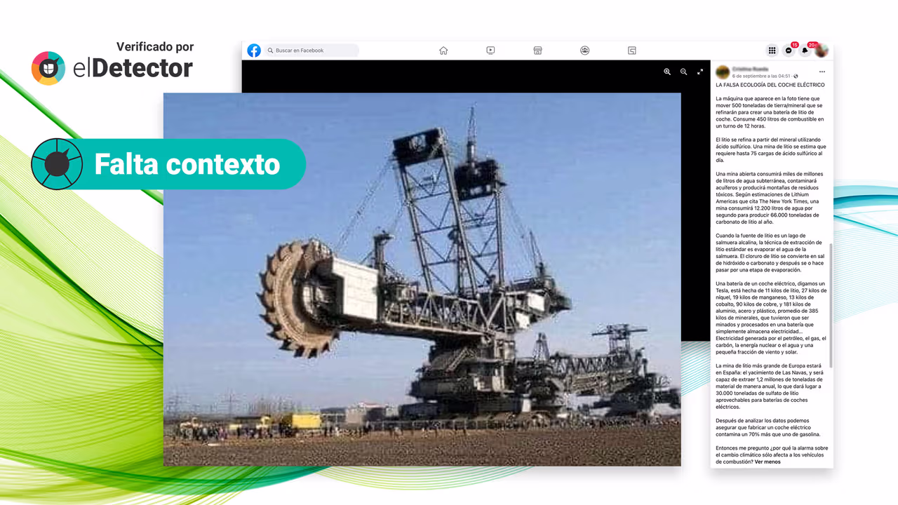 Image accompanying Es una “falsa ecología" la de los coches eléctricos porque la fabricación de la batería “contamina un 70% más” que fabricar completo uno de gasolina.