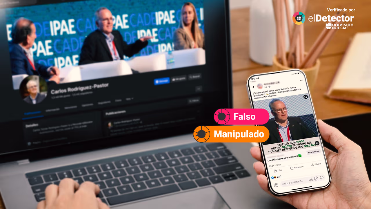 Image accompanying El empresario peruano Carlos Rodríguez-Pastor promueve en este video una plataforma de inversiones con inteligencia artificial que promete ingresos de más de 2,