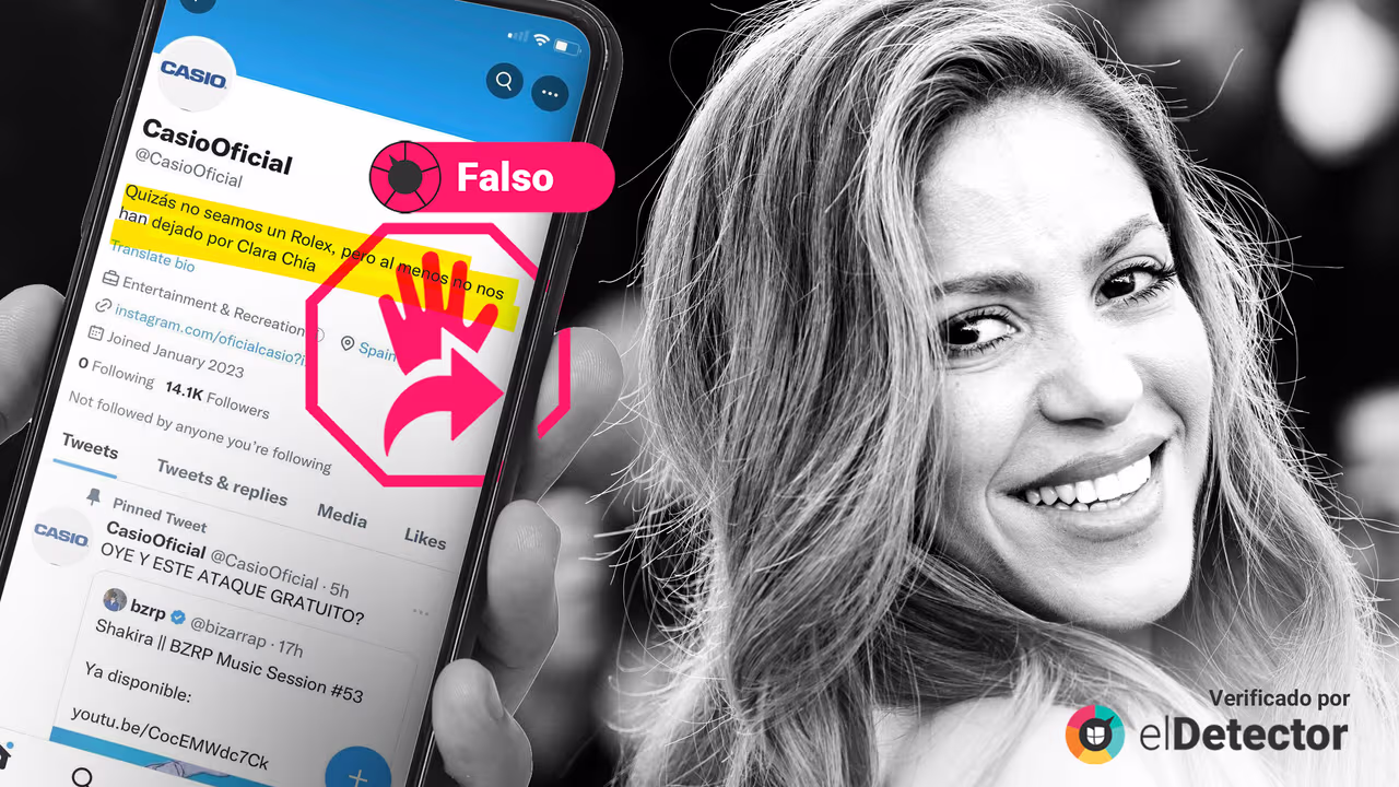 Image accompanying Casio respondió a Shakira, a propósito de la letra de su canción con Bizarrap, que “al menos no nos han dejado por Clara Chía”.