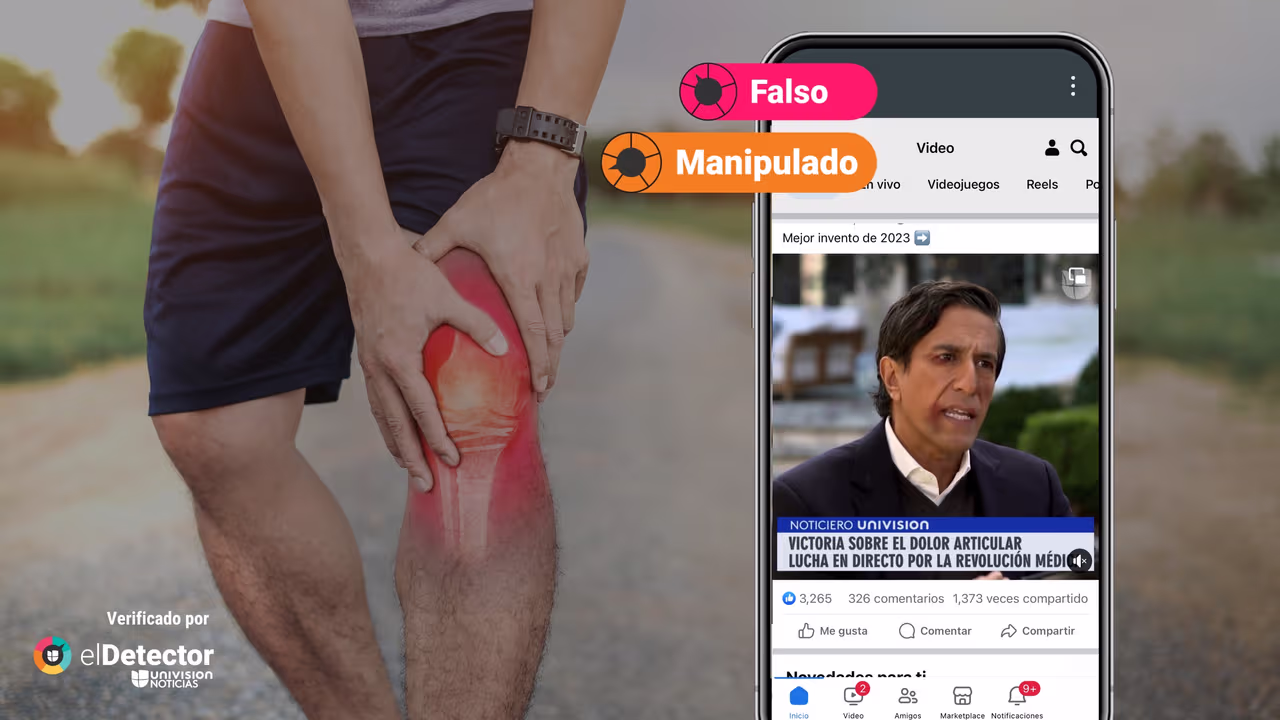 Image accompanying El doctor Sanjay Gupta fue golpeado en un programa de televisión por  promover un producto que elimina para siempre el dolor articular.