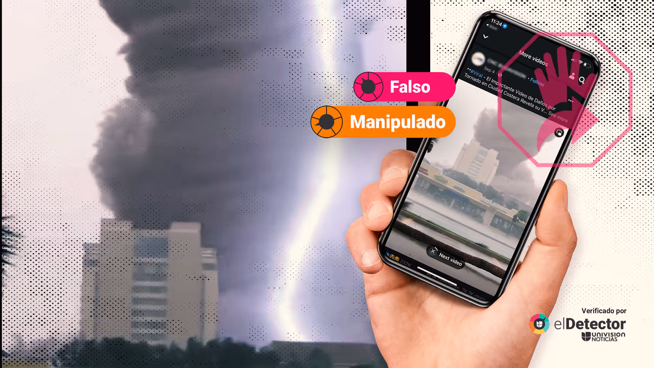 Image accompanying Este video muestra un enorme tornado que afectó una ciudad costera en Florida.