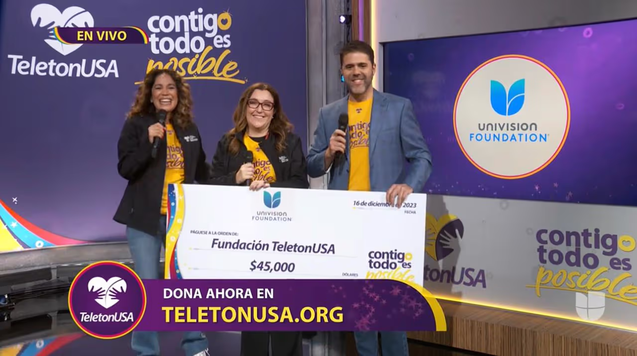 Univision Foundation entrega un donativo por $45,000 a TeletonUSA ...