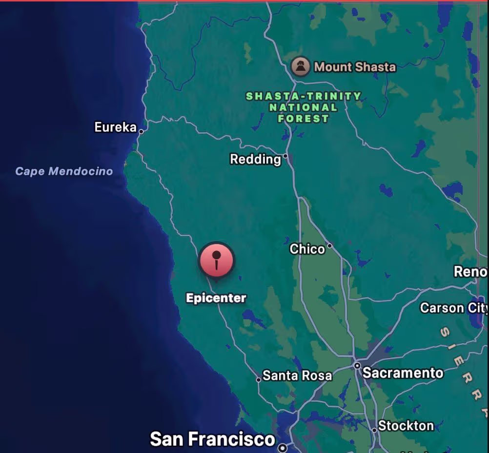 Sismo de magnitud 5.6 sacude el norte de California y se siente con fuerza en varias localidades