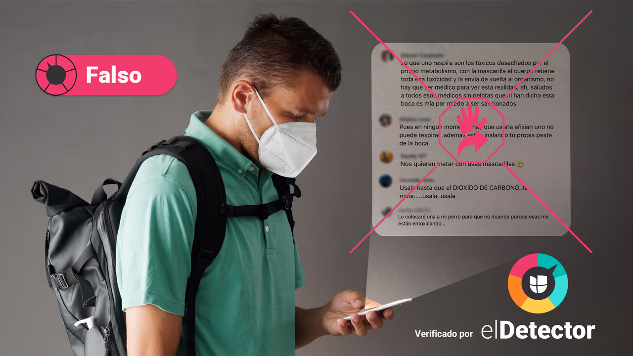 Image accompanying Con la mascarilla N95 o KN95 te puedes asfixiar e intoxicarte con el dióxido de carbono que generas al respirar