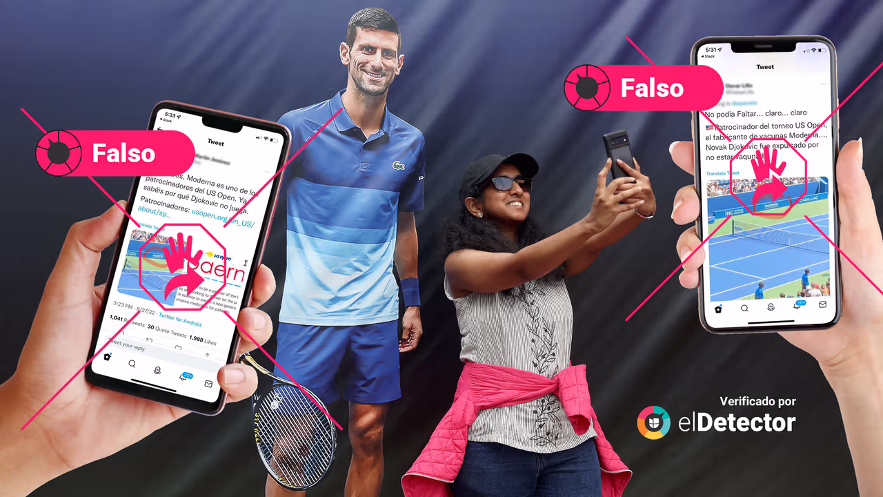 Image accompanying Novak Djokovic no participe en el US Open de Estados Unidos porque la farmacéutica Moderna copatrocina el torneo