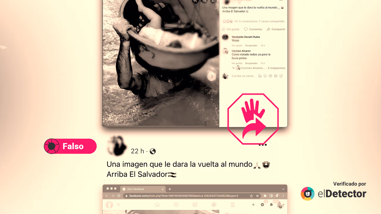 Image accompanying Una imagen que le dará la vuelta al mundo. Arriba El Salvador/ La foto que da vuelta al mundo. Un padre de familia de nacionalidad hondureña que huye a un alber