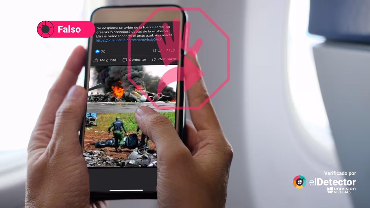 Image accompanying Se desplomó un avión de la fuerza aérea como muestran fotos.
