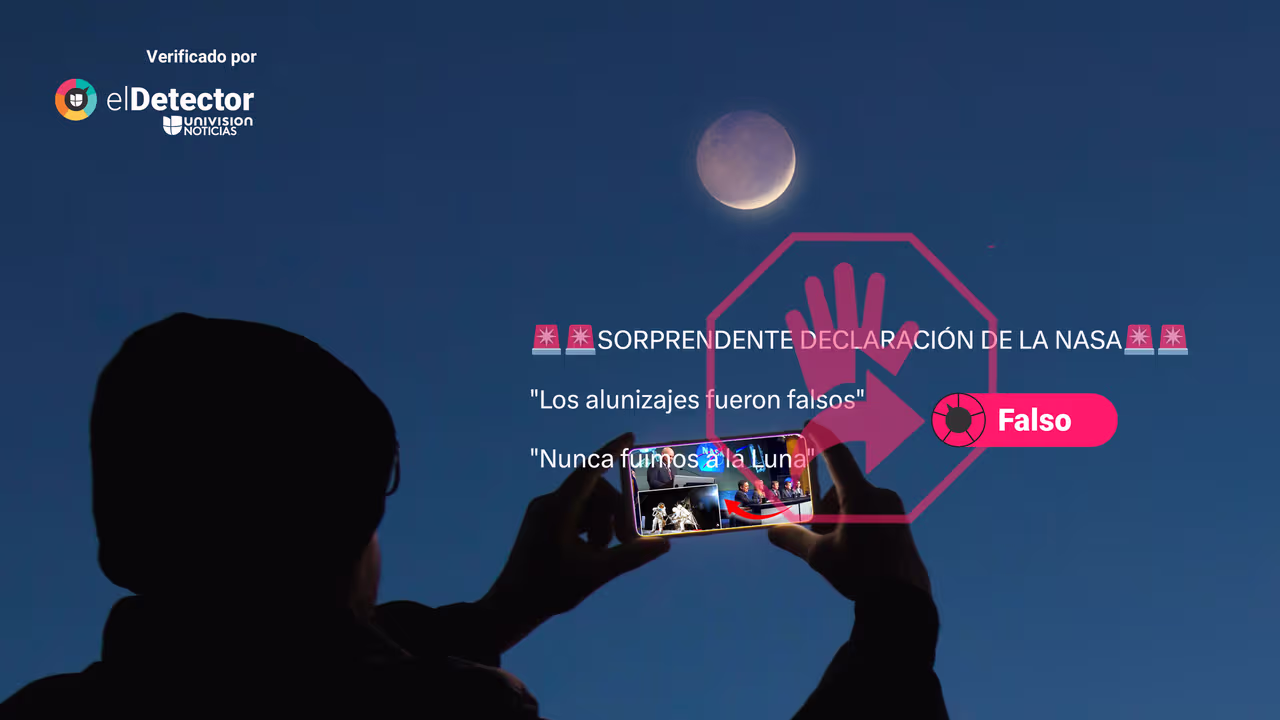 Image accompanying La NASA hizo una “sorprendente declaración”: "los alunizajes fueron falsos" y "nunca fuimos a la Luna".