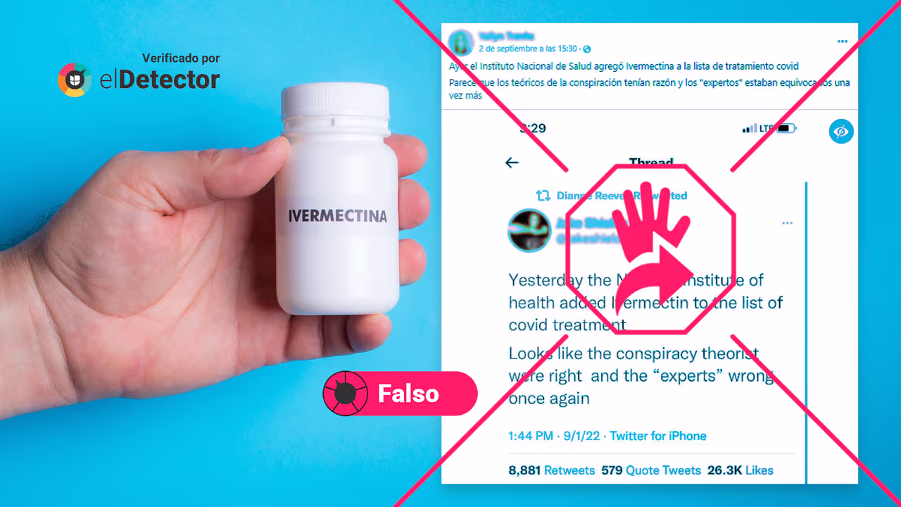 Image accompanying Los NIH incluyeron la ivermectina entre los medicamentos recomendados para tratar el covid-19
