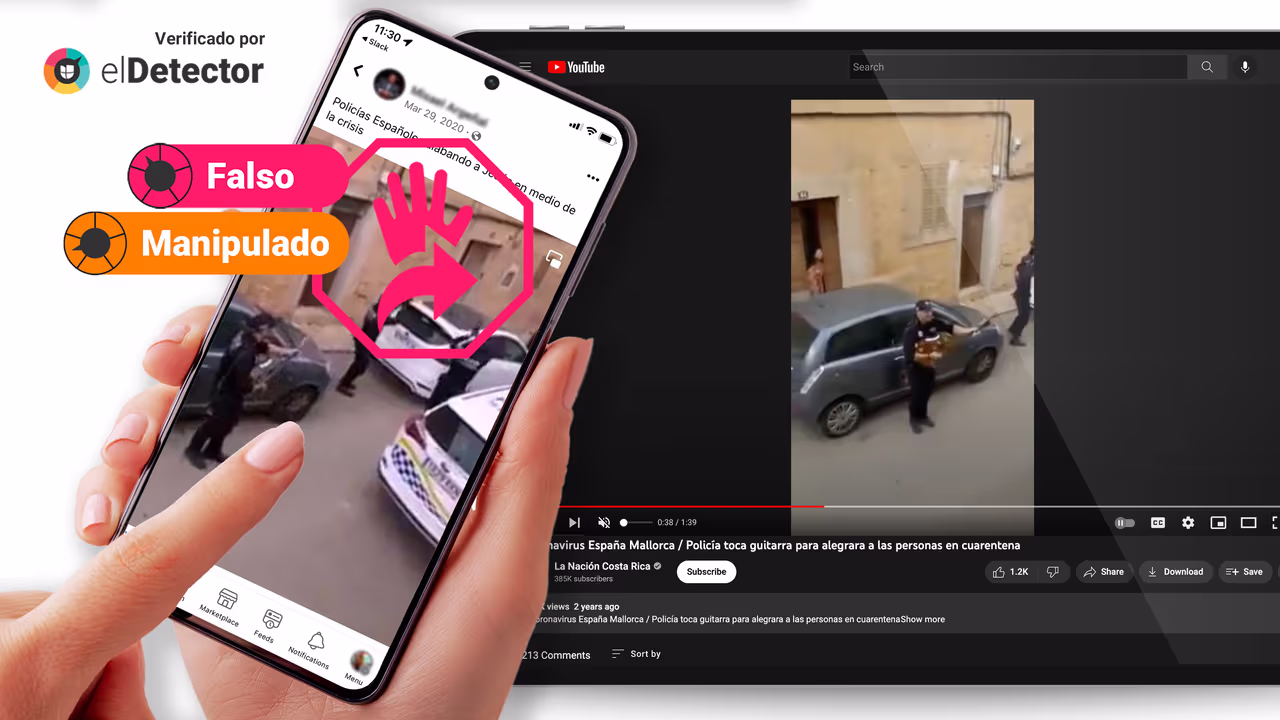 Image accompanying Policías españoles estén “alabando a Jesús en medio de la crisis” en un video.