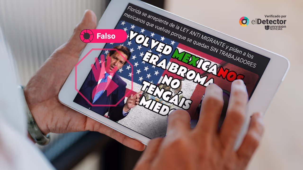 Image accompanying "Florida se arrepiente de la LEY ANTI MIGRANTE".