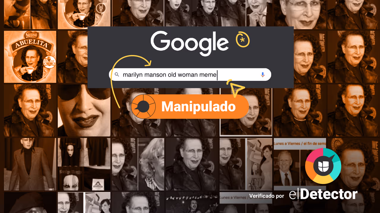 Image accompanying Una imagen de Marilyn Manson con signos de envejecimiento prematuro