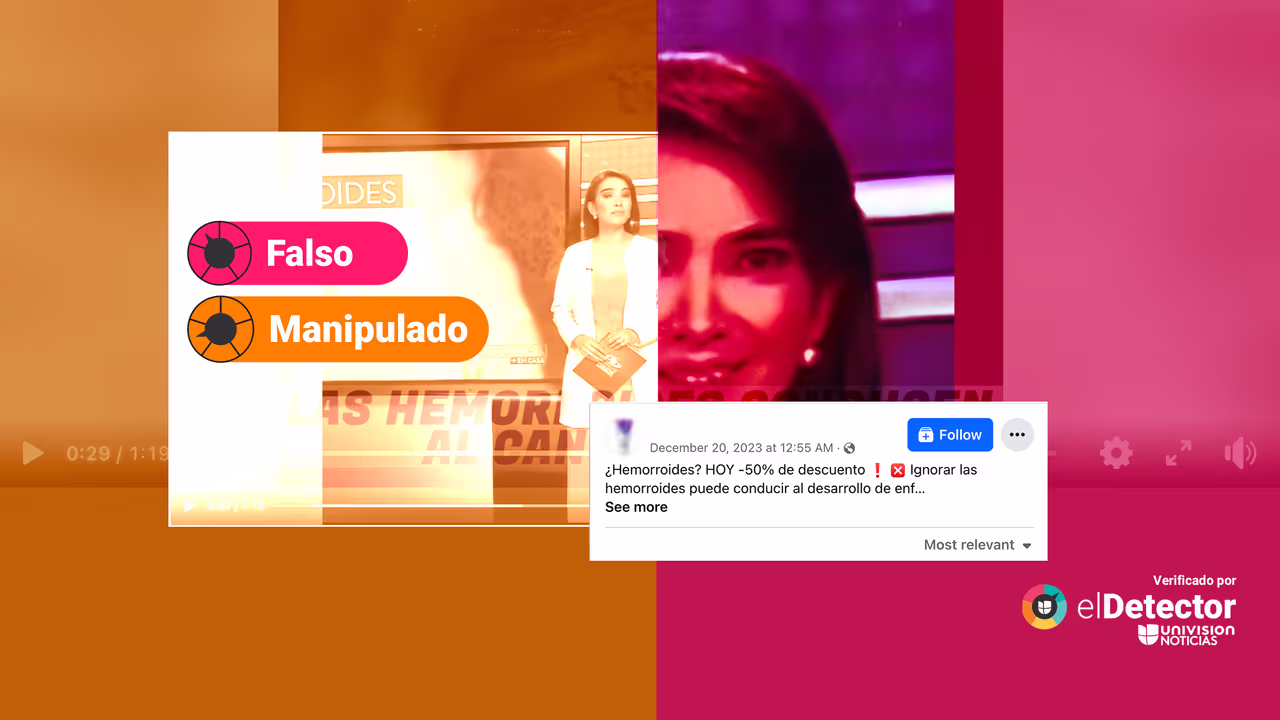 Image accompanying En este video la conductora del programa Doctora en casa de Noticias Caracol, Fernanda Hernández, promociona un producto que elimina las hemorroides.
