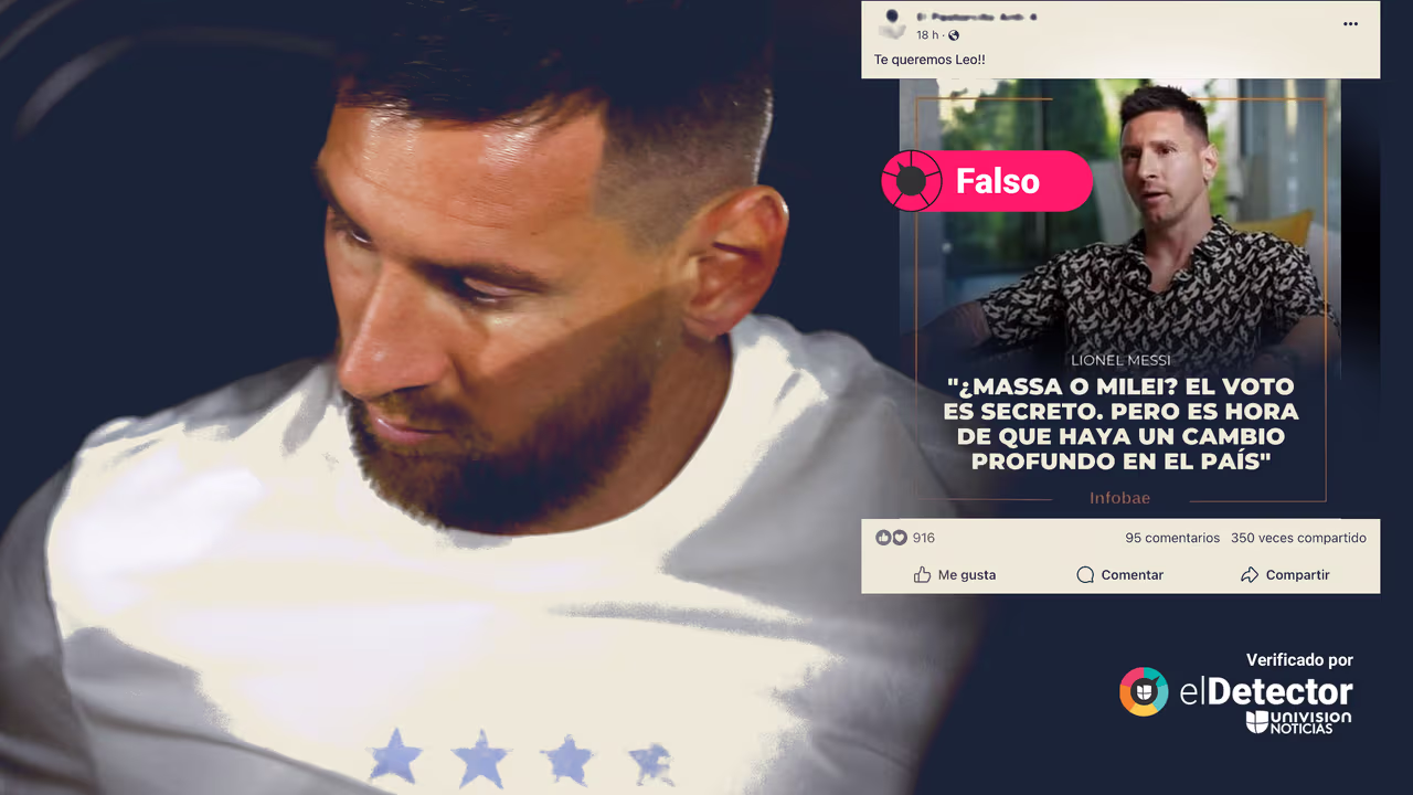 Image accompanying Lionel Messi pidió el voto para “un cambio profundo” en las elecciones presidenciales de Argentina.
